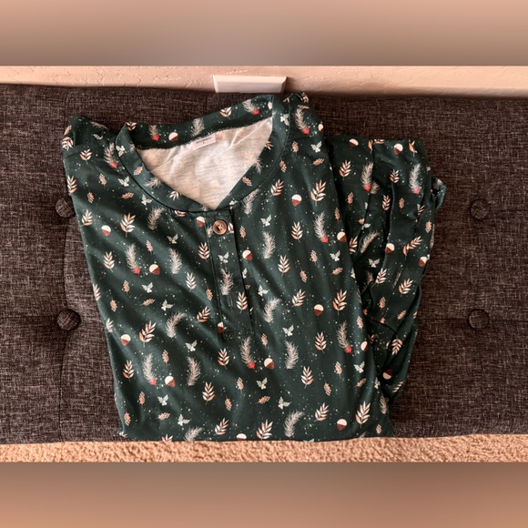 Cozy Family Pajama Set - Dark Green - Picture 4 of 5